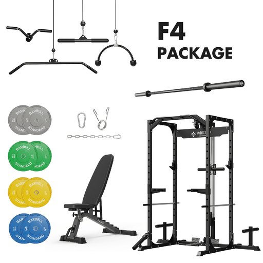 Mikolo Fitness F4 Home Gym Package - HP-F4-RRR