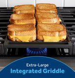 GE APPLIANCES GGF600AVWW GE(R) 30" Free-Standing Gas Convection Range with No Preheat Air Fry and EasyWash(TM) Oven Tray - GGF600AVWW-KT