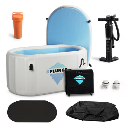 Char-Griller Arctic Fox 1-Person Inflatable Cold Plunge Ice Bath Tub/Hot Tub with PVC Insulat - _1769674365372_536