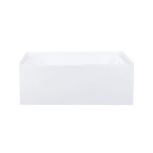 Voltaire 54 x 30 Skirted Right Drain Soaking Apron Bathtub in Glossy White with