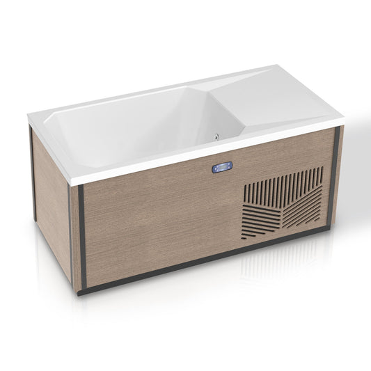 Univex  Iroquois 67 in. 1-Person Mono-Jet All-in-One Cold Plunge Ice Bath/Hot Tub with B -