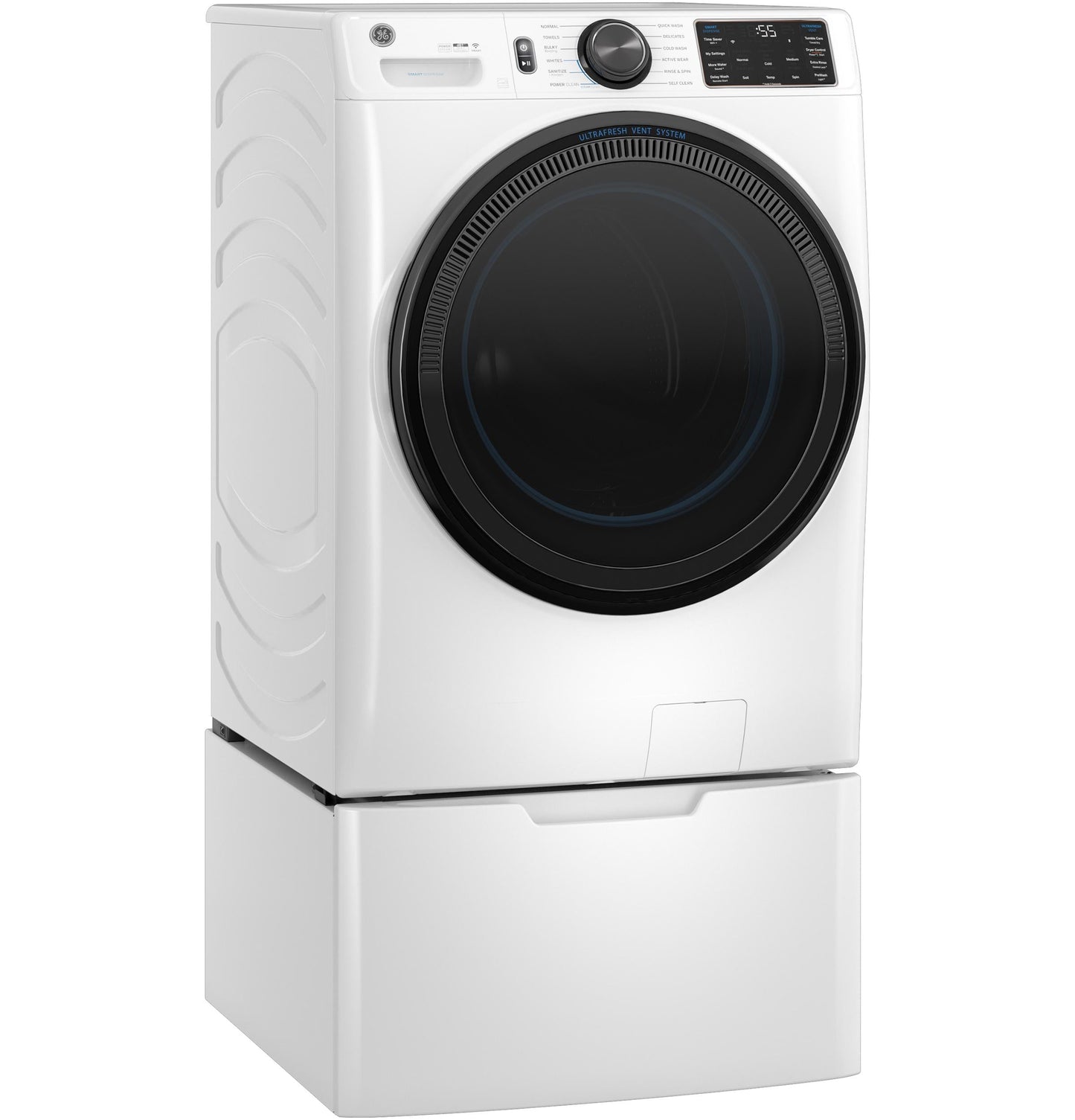 GE APPLIANCES GFW655SSVWW 5.0 cu. ft. Smart Front Load Washer - GFW655SSVWW-KT