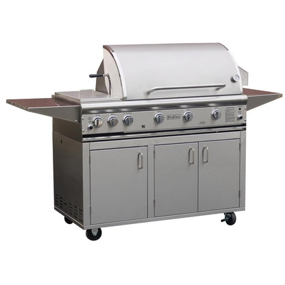 ProFire Professional Deluxe Series 48-Inch Built-In Infrared Hybrid Gas Grill With Double Side Burner -  PFDLX48SIH-P