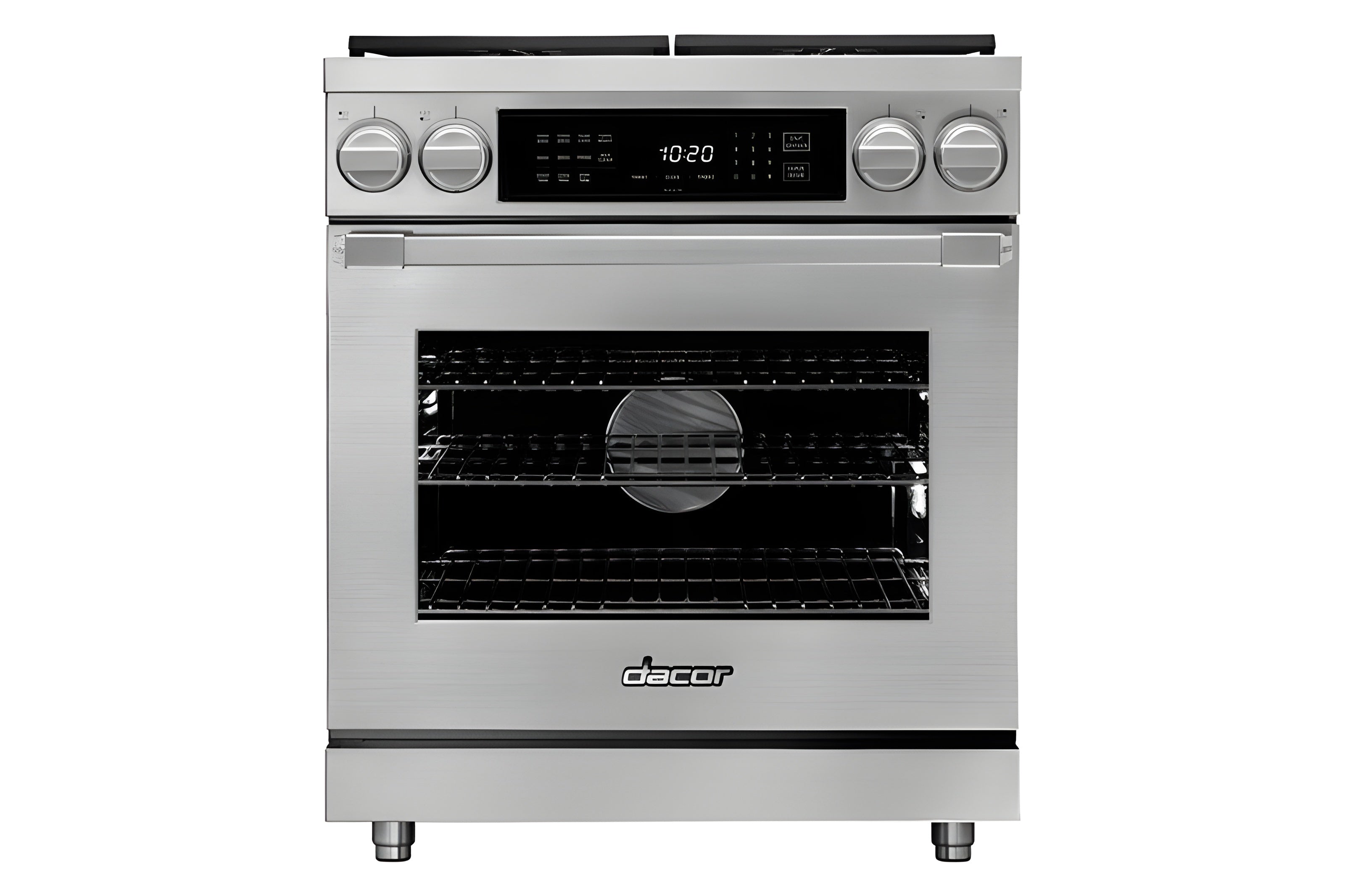 DACOR 30" Dual Fuel Pro Range, Silver Stainless Steel, Natural Gas -HDPR30SNG-KT