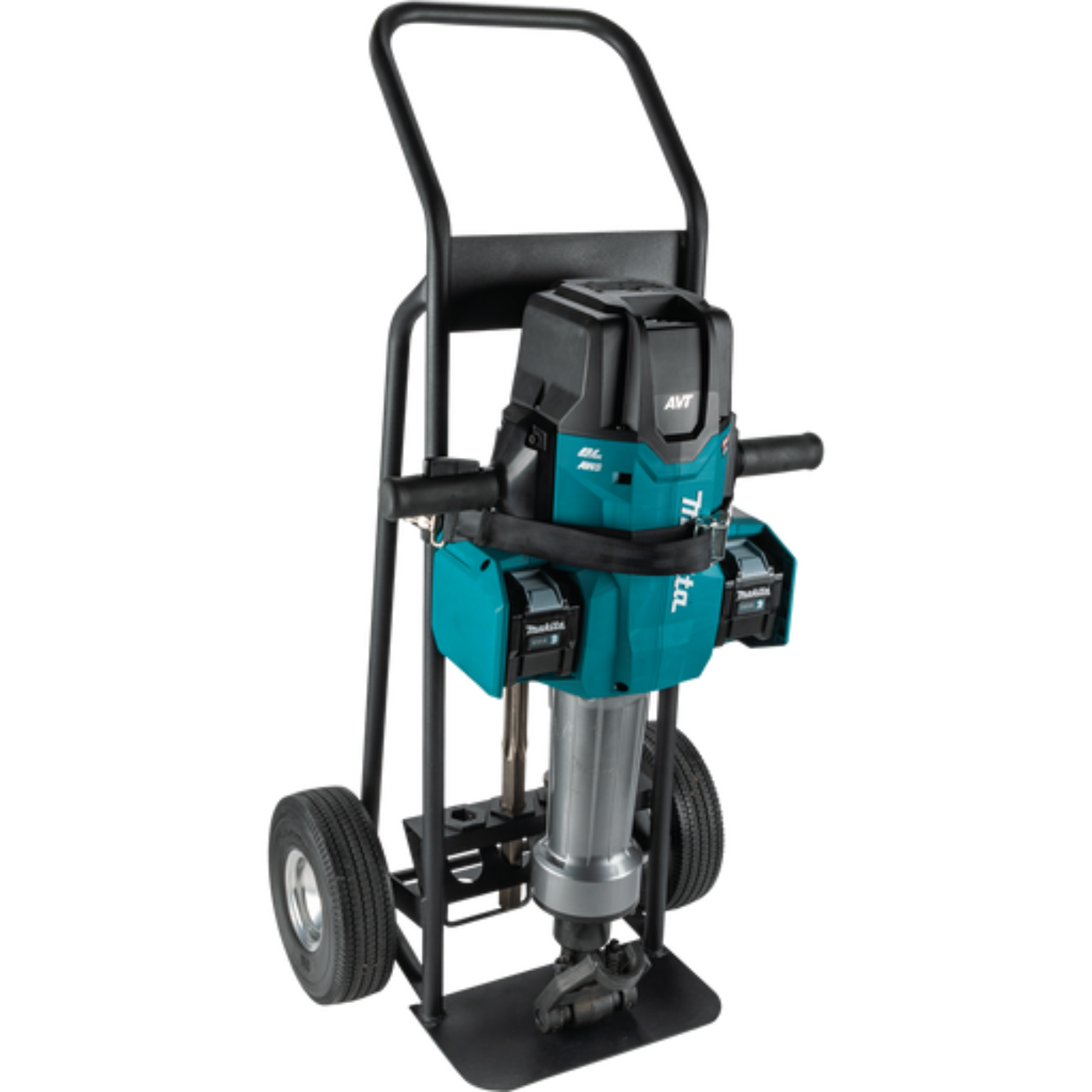 Makita (HM1812X3) 70lbs. Advanced AVT Breaker Hammer with 1-1/8 In. Hex, 4pc Steel, premium Cart - HM1812X3