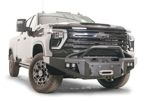 Fab Fours CH24-A6152-1 Chevy Silverado 2500HD/3500HD 2024-2025 Premium Front Bumper Winch Ready Pre-Runner Guard