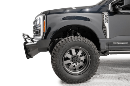 Fab Fours FS23-Q5962-1 Ford F450/F550 Superduty 2023-2025 Black Steel Elite Front Bumper Pre-Runner Guard
