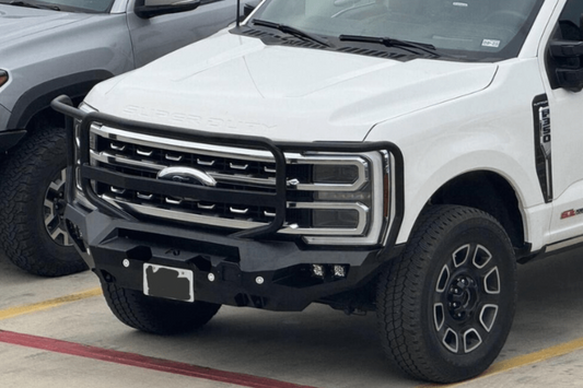 Fab Fours FS23-X5950-1 Ford F250/F350 Superduty 2023-2026 Matrix Front Bumper Winch Ready Full Guard