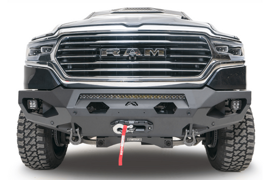 Fab Fours DR19-X4251-1 Dodge Ram 1500 2019-2025 Matrix Front Bumper Winch Ready No Guard
