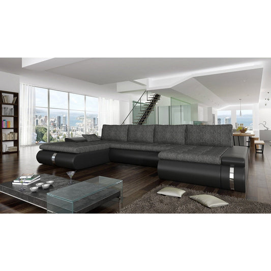 Maxima House Sectional Sofa with FULL XL sleeper and storage FADO LUX - WN0036