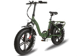 T4B 500W 48V/15.6AH Fat 2-Way Fat Tire Folding Electric Bike - EB-500WFATBLK