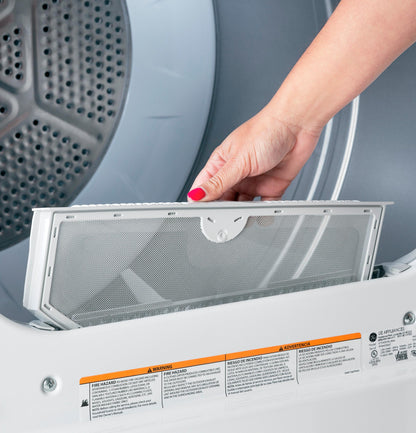 HOTPOINT 6.2 cu. ft. Capacity Gas Dryer with Up To 120 ft. Venting and Shallow Depth -HTX26GASWWW-KT