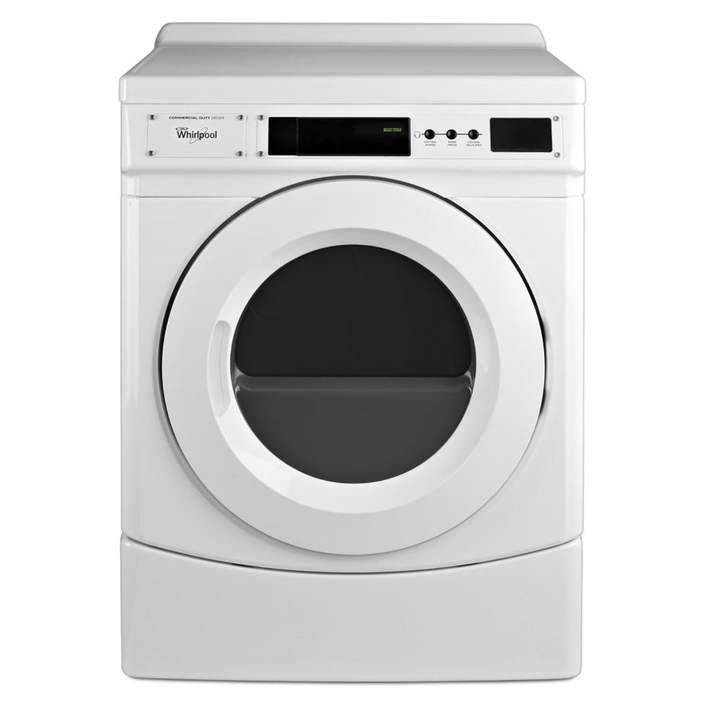 WHIRLPOOL CED9160GW 27" Commercial Electric Front-Load Dryer, Non-Vend White - CED9160GW-KT