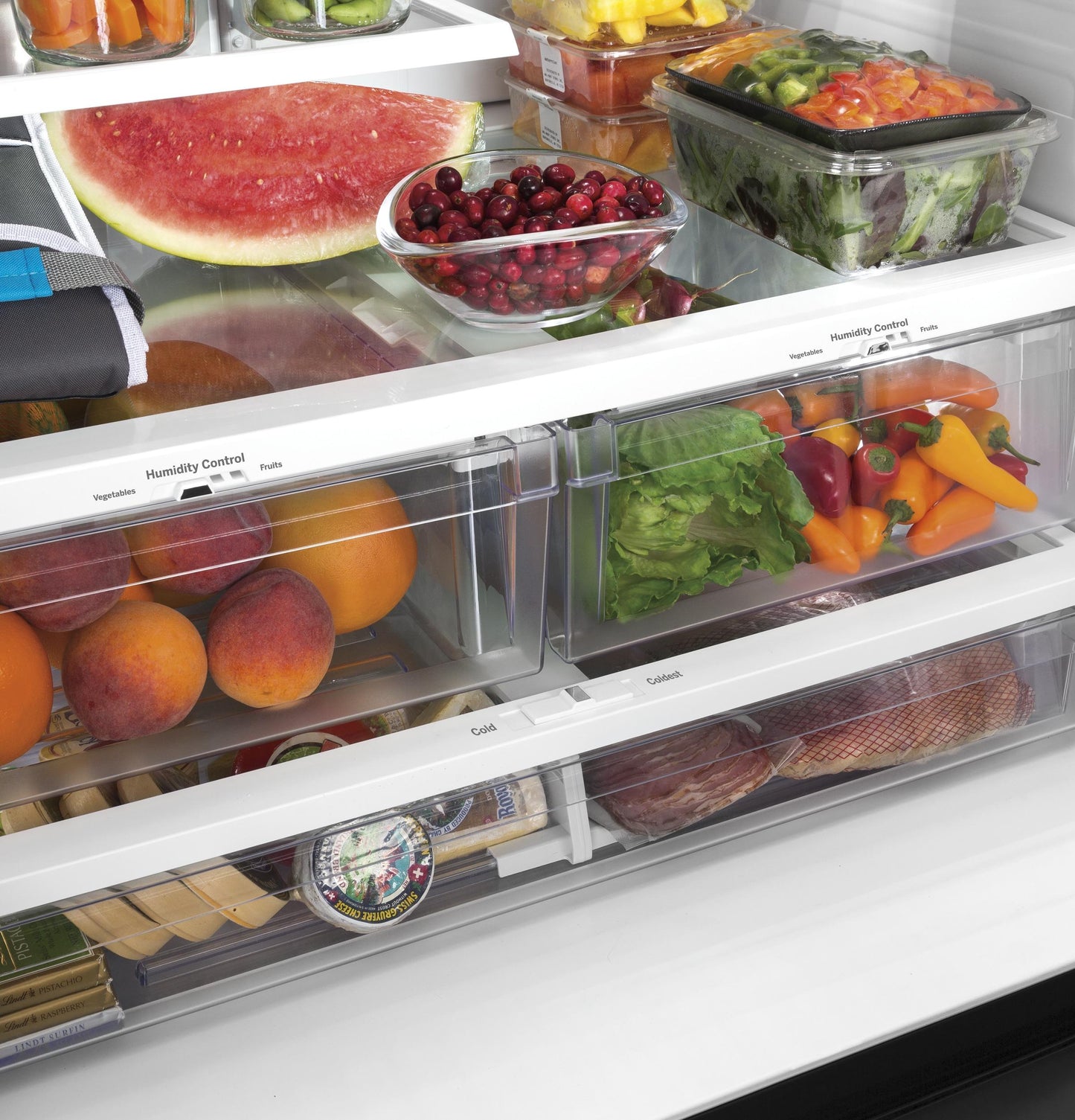 GE APPLIANCES GWE22JYMFS GE(R) ENERGY STAR(R) 21.9 Cu. Ft. Fingerprint Resistant Counter-Depth French-Door Refrigerator - GWE22JYMFS-KT