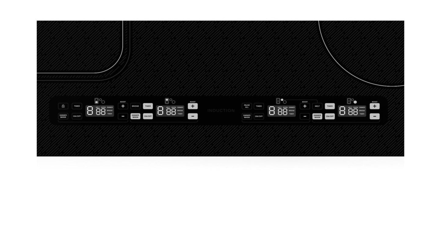Sharp 30 in. Induction Cooktop with Side Accessories - SCH3043GB-KT
