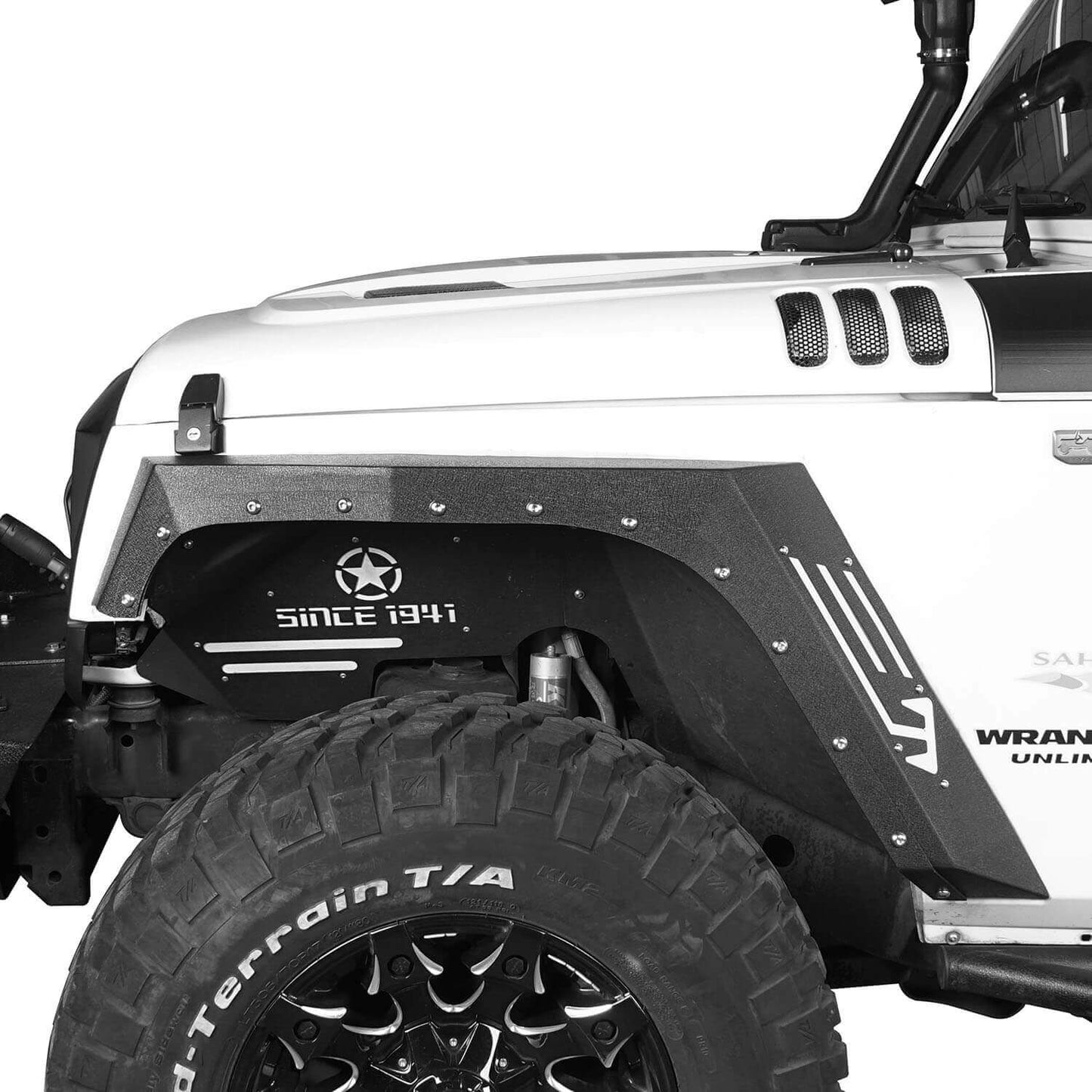 Hooke Road Fender Flares(07-18 Jeep Wrangler JK) - HE.2048&Z02