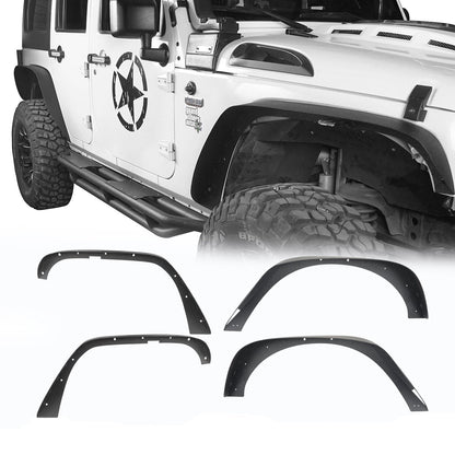 Hooke Road Fender Flares(07-18 Jeep Wrangler JK) - HE.2048&Z02
