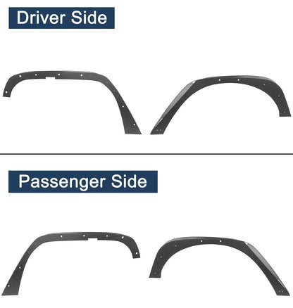 Hooke Road Fender Flares(07-18 Jeep Wrangler JK) - HE.2048&Z02