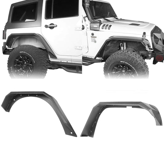 Hooke Road Fender Flares(07-18 Jeep Wrangler JK) - HE.2048&Z02