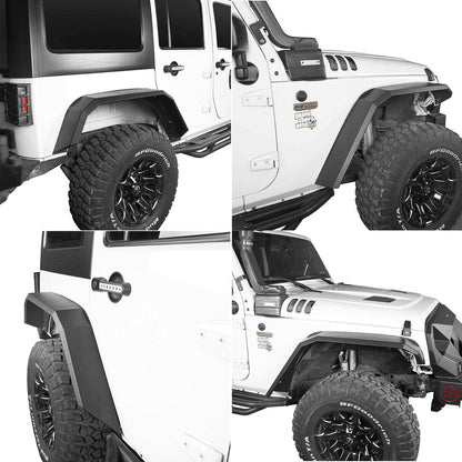 Hooke Road Fender Flares(07-18 Jeep Wrangler JK) - HE.2048&Z02