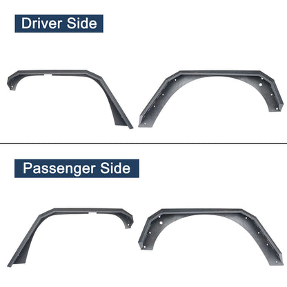 Hooke Road Fender Flares(07-18 Jeep Wrangler JK) - HE.2048&Z02