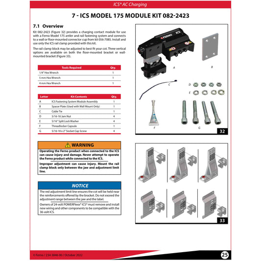 Ferno 175 Fastening System Module Kit - FNO-0822423