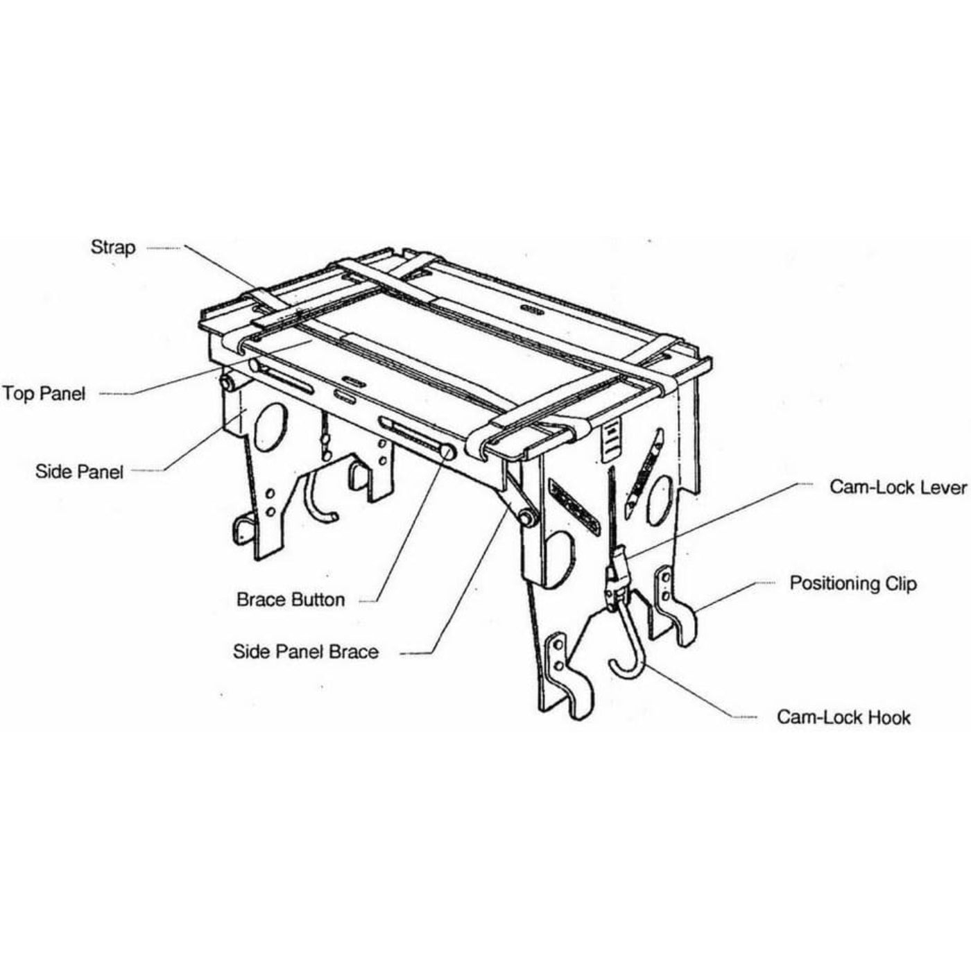Ferno 274 Pac Rac Equipment Table - FNO-0818933