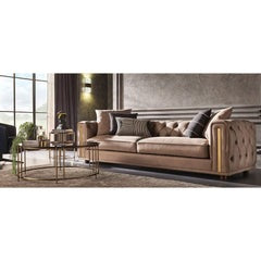 Enza Home US Sirona 3,5 Seat Sofa - 2110 - K1 - 11505 Dark Taupe - AR:101 - KR:110 - 1434089