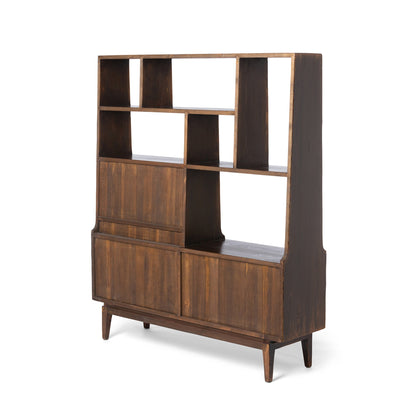 Park Hill Collection Campbell Etagere Cabinet - Versatile Multi-Functional Storage for Home Office & Living Room Decor - EFC26002