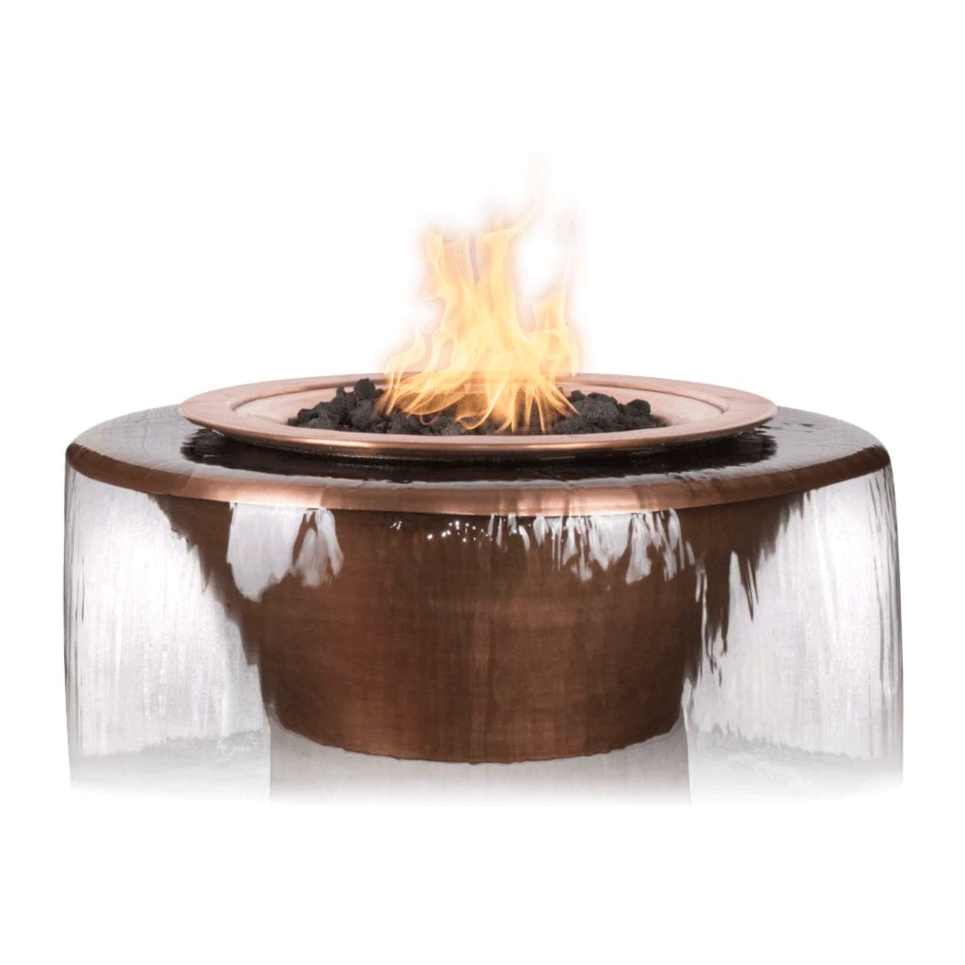 The Outdoor Plus OPT-FW360 Cazo Copper 360° Spill Round Fire and Water Bowl