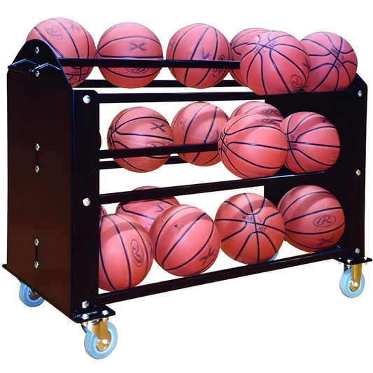 First Team Ball Hog Premium Ball Carrier (Holds 24 Basketballs) - FT24