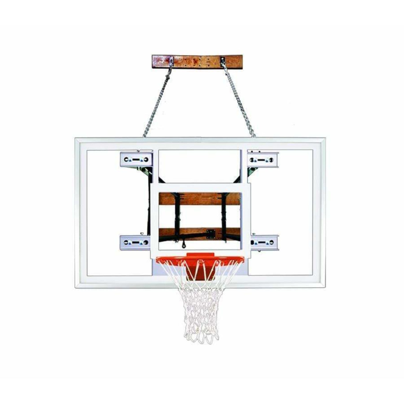 First Team FoldaMount82 Wall Mount Basketball Goal - FoldaMount82 Victory