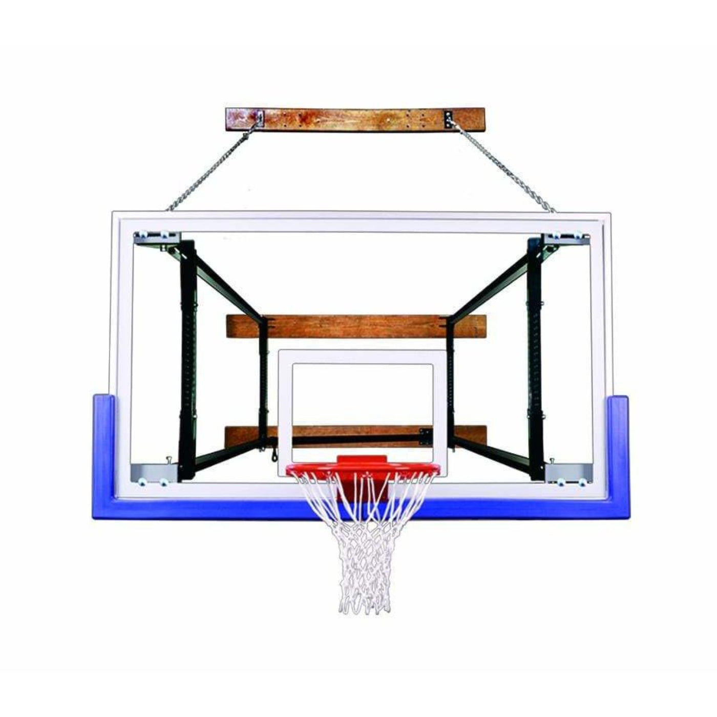 First Team FoldaMount82 Wall Mount Basketball Goal - FoldaMount82 Victory