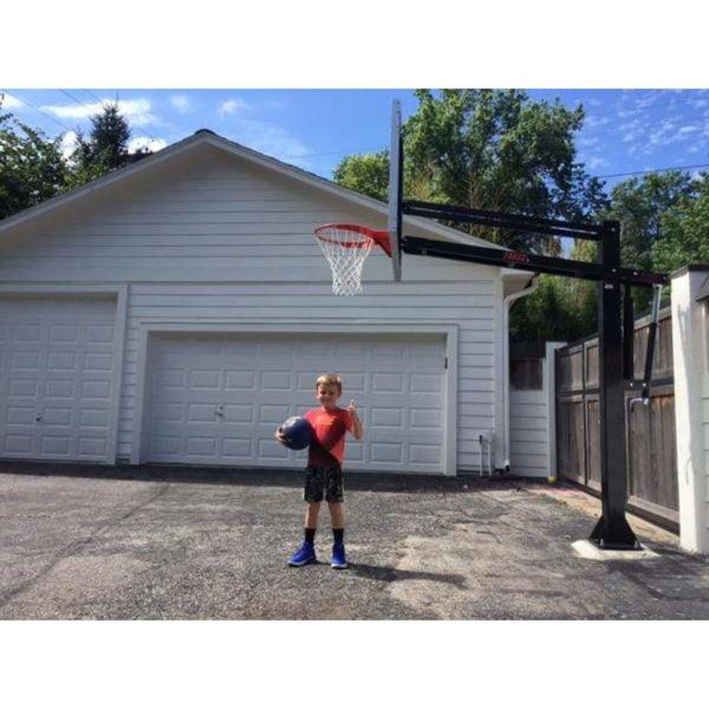 First Team Force In-Ground Adjustable Basketball Goal - Force III