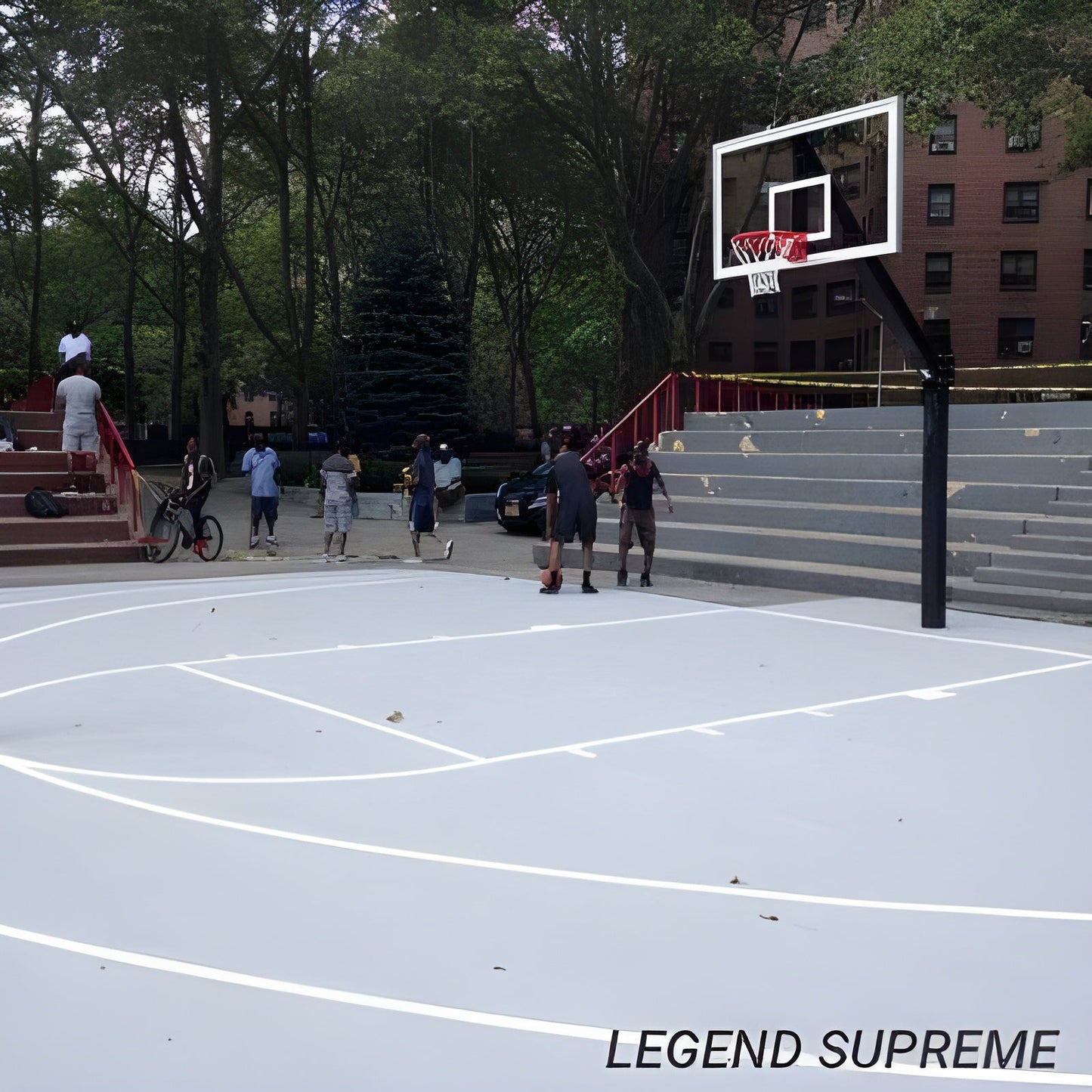 First Team Legend Fixed Height In-Ground Basketball Goal - Legend Supreme