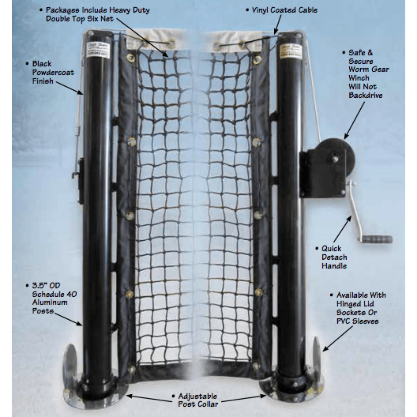 First Team Sentry Pickleball Post System - Sentry PKPS