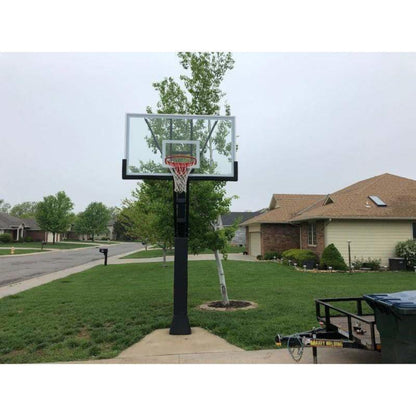 First Team Stainless Olympian In Ground Adjustable Basketball Goal - Stainless Olympian Supreme