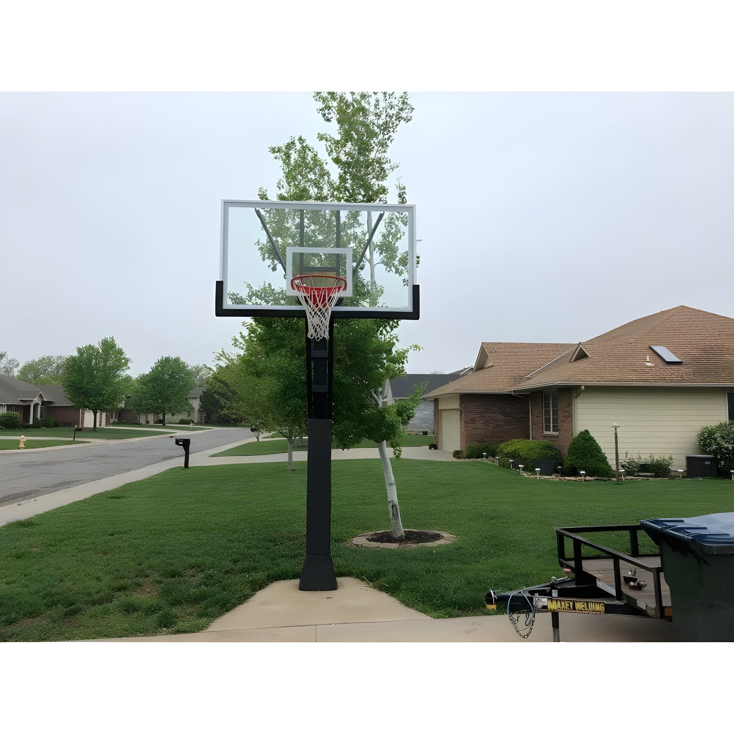 First Team Stainless Olympian In Ground Adjustable Basketball Goal - Stainless Olympian Supreme