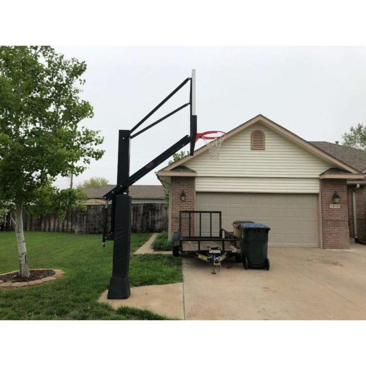 First Team Stainless Olympian In Ground Adjustable Basketball Goal - Stainless Olympian Supreme