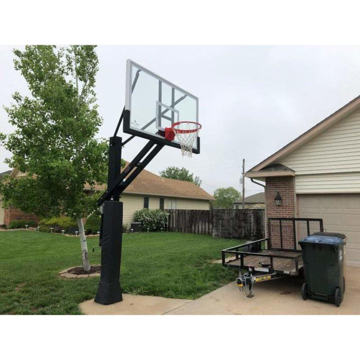 First Team Stainless Olympian In Ground Adjustable Basketball Goal - Stainless Olympian Supreme