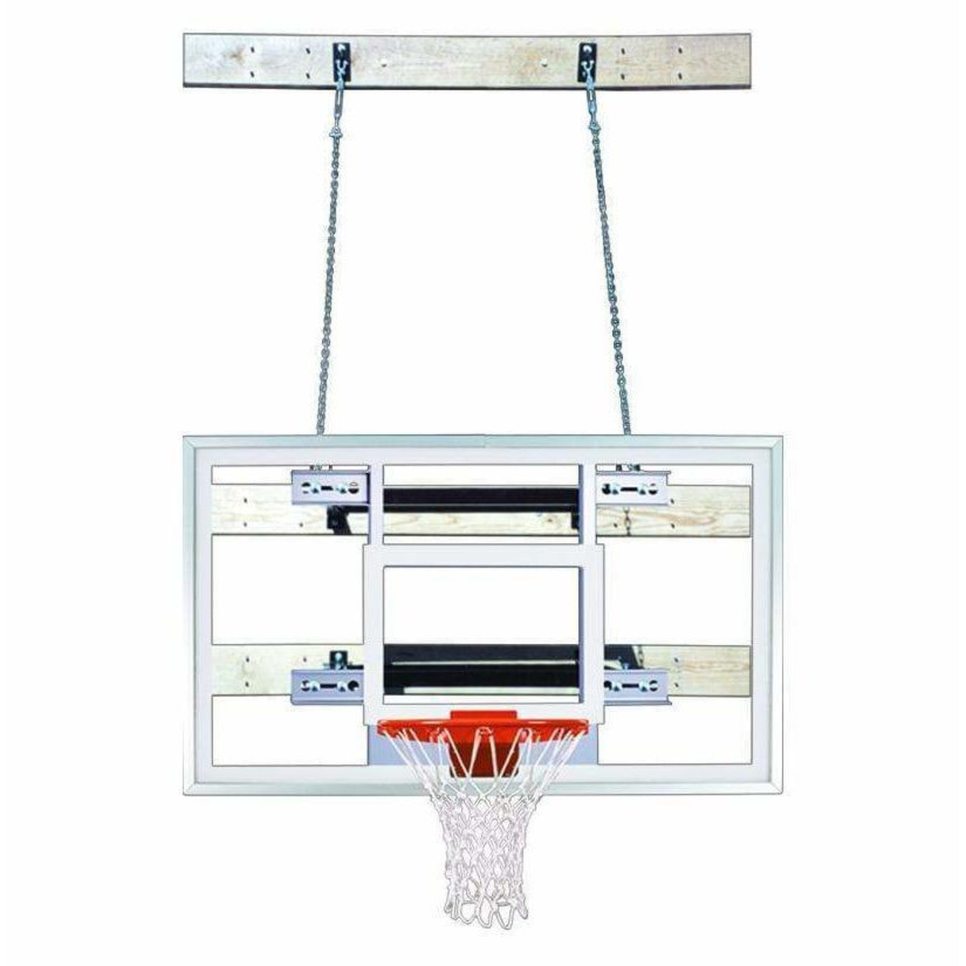First Team SuperMount23 Wall Mount Basketball Goal - SuperMount23 Victory