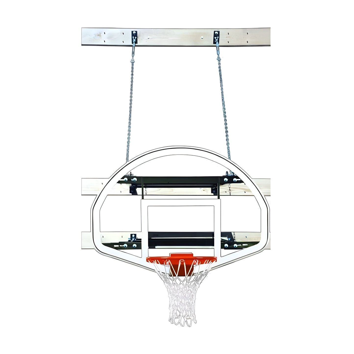 First Team Wall Mount Basketball Goal - SuperMount46 Victory