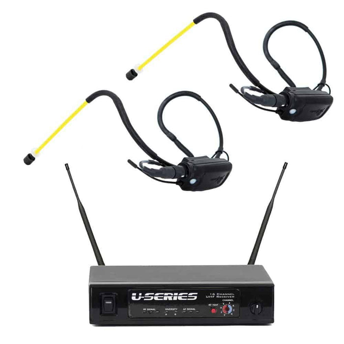 Fitness Audio Uhf Mini-Tx Aeromic or Cyclemic Fitness Microphone System Bundle - MINI-TX-AEROMIC-HEAVY-520A