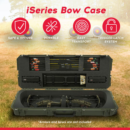 SKB Cases iSeries 4214 Hard Exterior Parallel Limb Bow Case, Green (Open Box) - 219740