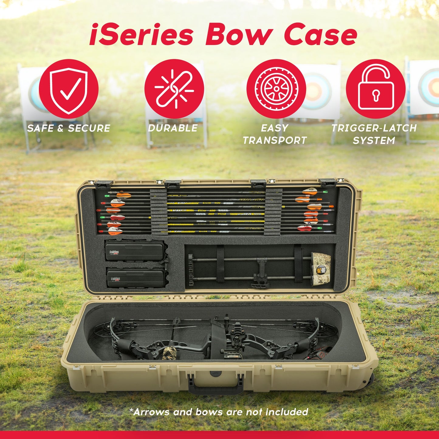 SKB Cases 34.5 Inch Mathews Small Parallel Limb Bow Case, Desert Tan  - 281496