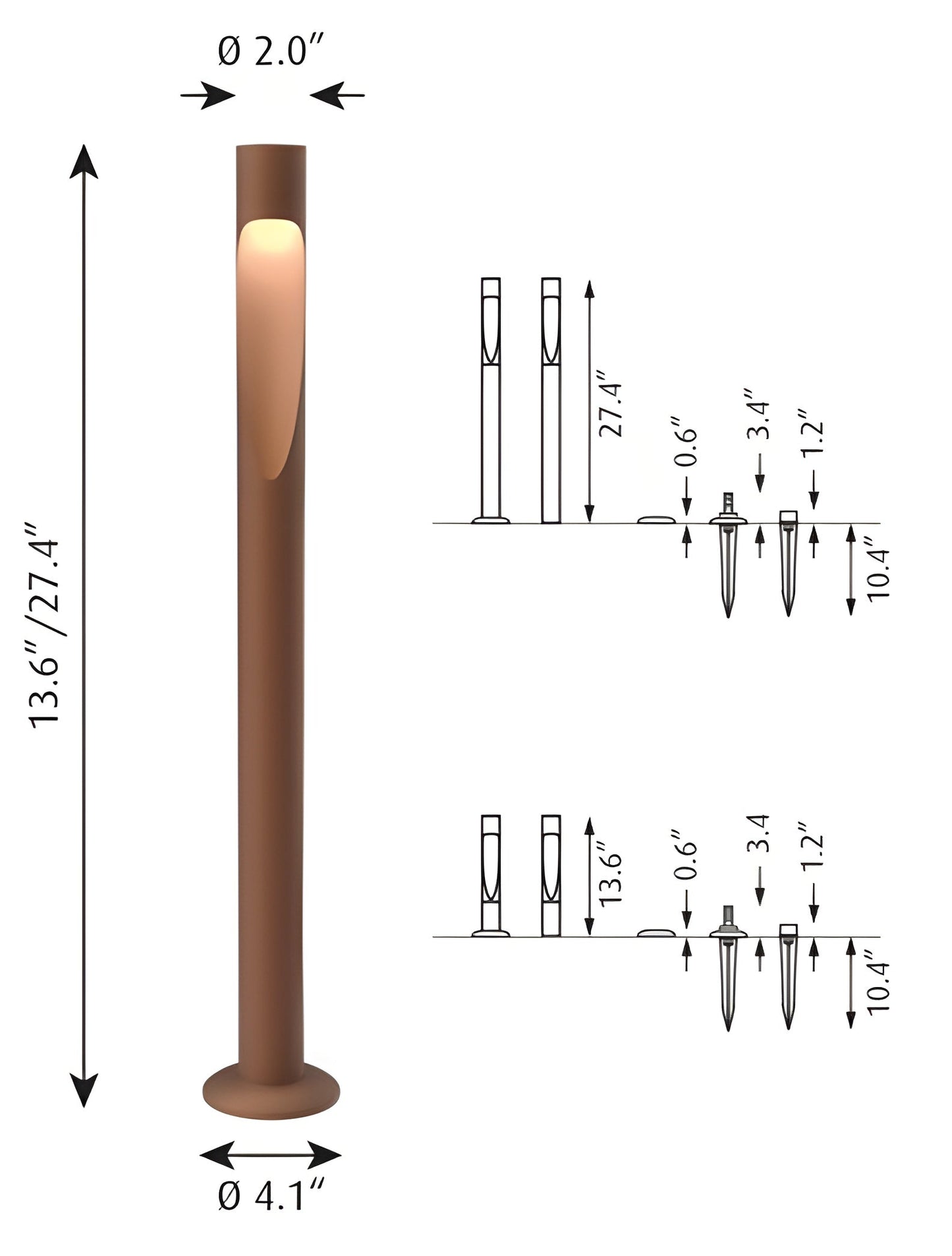 Louis Poulsen Flindt Garden Bollard - 5747402513
