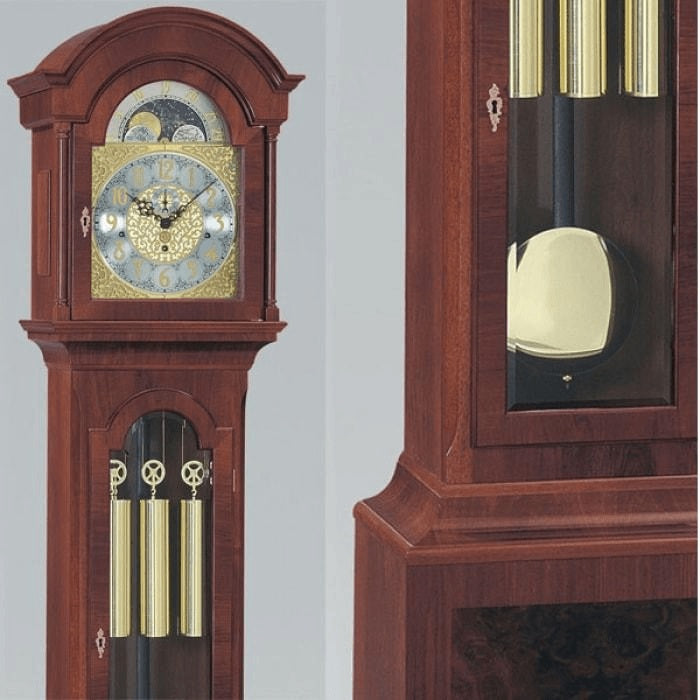 Kieninger Snowden Floor Clock, Westminster Chimes, 8-Day, Mahogany - FL 0105-31-01