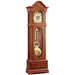 Kieninger Floor Clock, Traditional, Oval Glass, Sculpted Dial and Pendulum, Triple chime, Natural Cherry - FL 0129-41-01