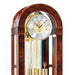 Kieninger Curved Glass Curio Floor Clock, Triple Chimes, 12-Rods, Walnut - FL 0135-23-01