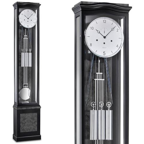 Kieninger Aurora Floor Clock, Westminster Chimes, 8-Day, Black Finish - FL 0193-96-01